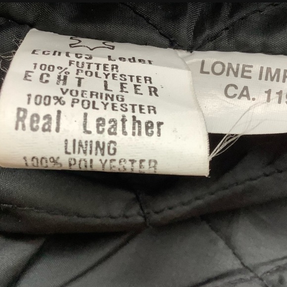 Women’s black leather biker jacket, vintage. - Picture 8 of 11